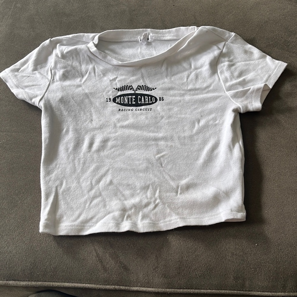 Garage graphic baby tee